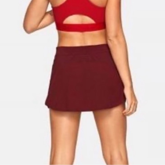 Outdoor Voices 3" Exercise Skort - Burgundy / Wine maroon Size S - Picture 2 of 5